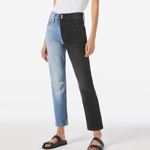 FRAME Le Sylvie Black Indigo Mix Playtha